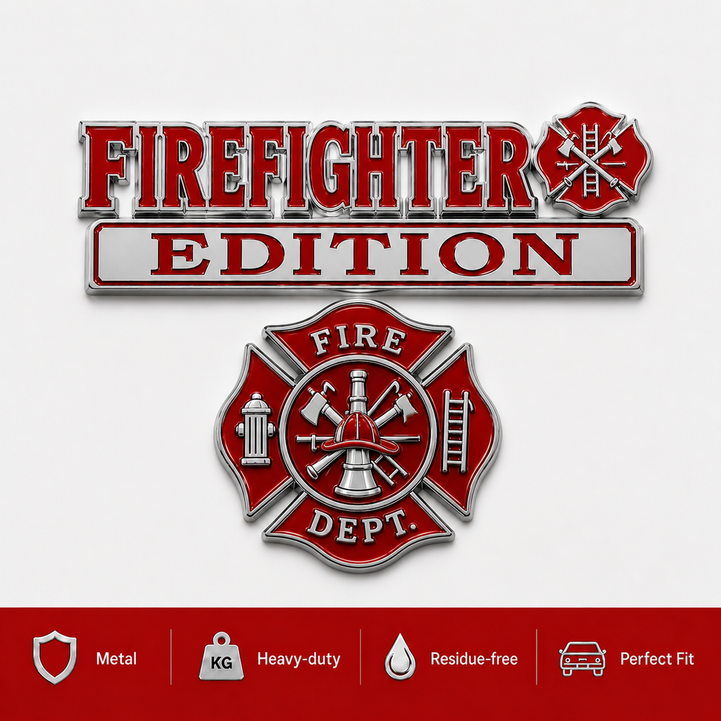 🚒Last Day Promo: 49% OFF 🎖️-Firefighter Edition Car Emblem Metal Badge