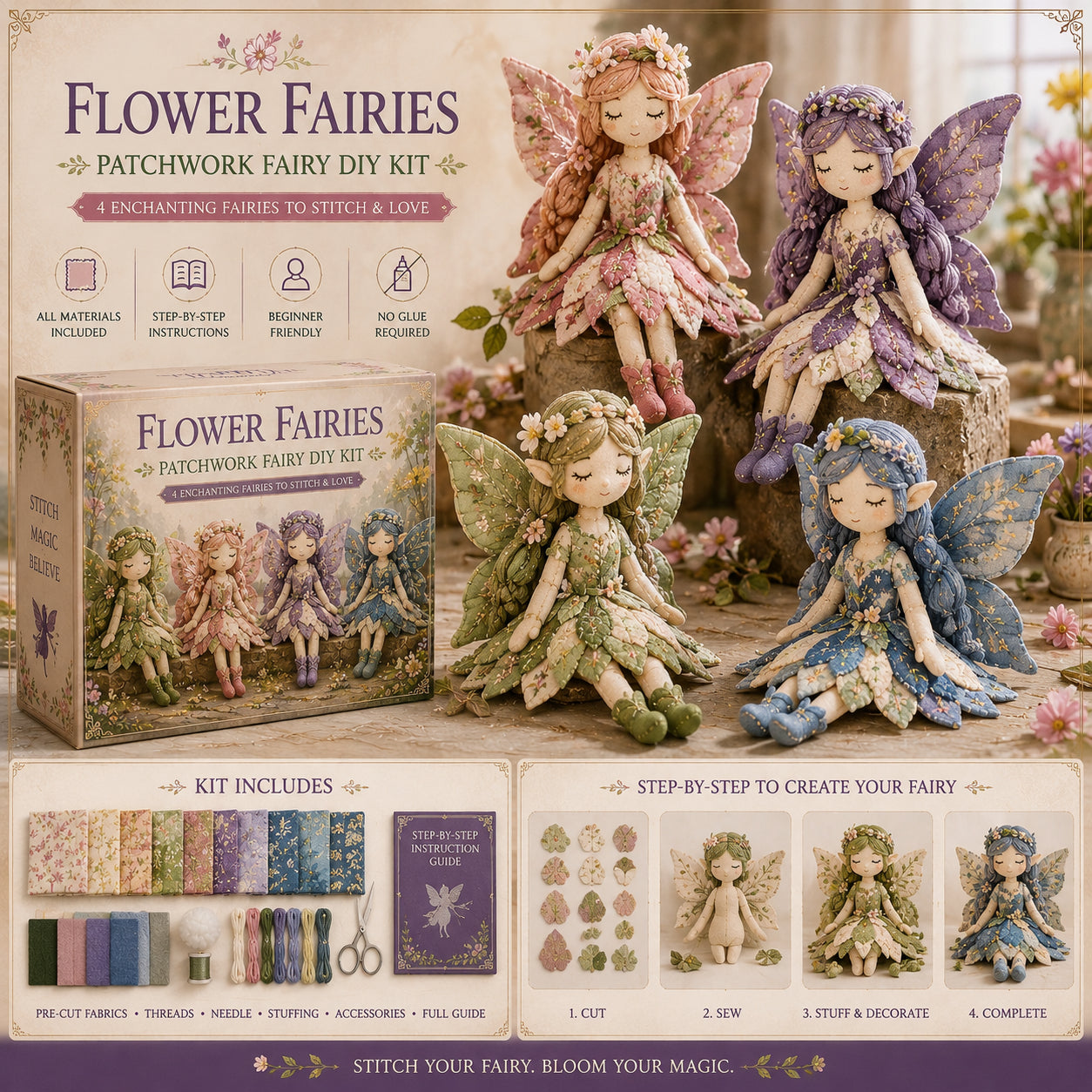 Last Day Promo: 49% OFF-Fairy Patchwork DIY Collection ✨