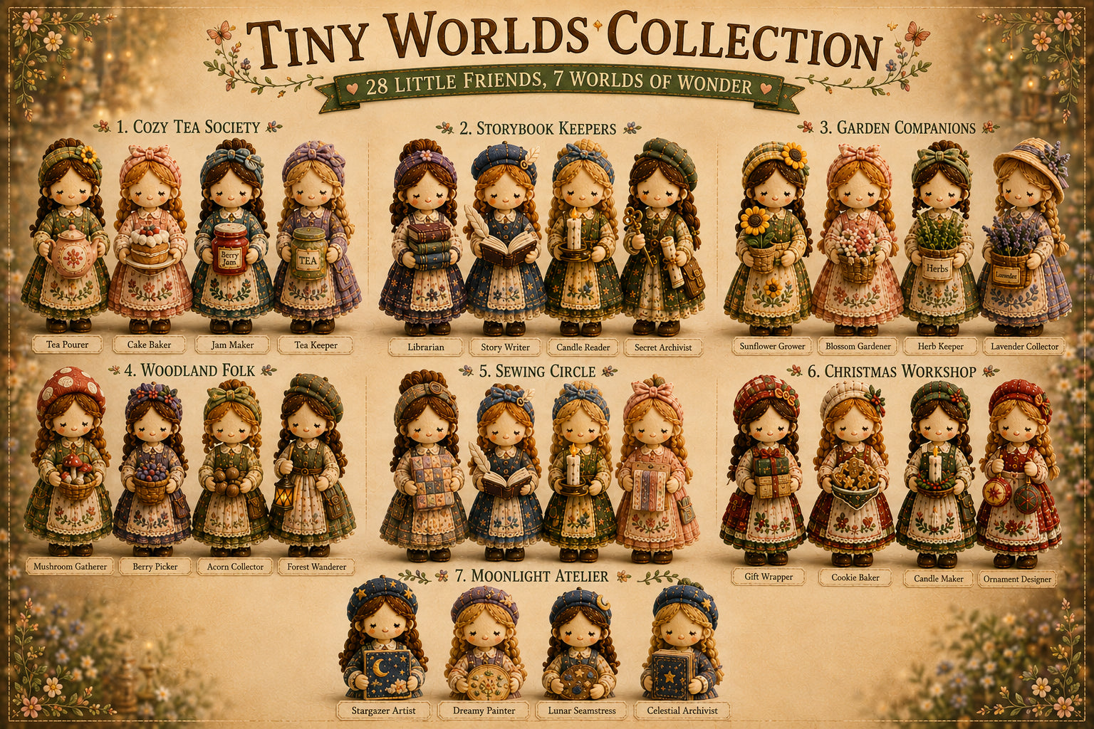 🎁Last Day:49% OFF🧵 Tiny Worlds Collection – Patchwork DIY Kit Series